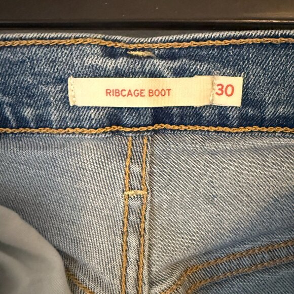 LEVI'S High Rise Ribcage Bootcut Jean Women's Size 30 - Picture 6 of 9